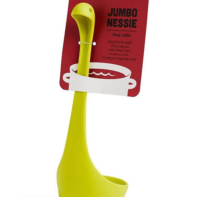 OTOTO Jumbo Nessie Soup Ladle - Big Ladles for Cooking, Serving Soup, Stew, Gravy - BPA-free, Dishwasher Safe & Heat Resistant Silicone Ladle