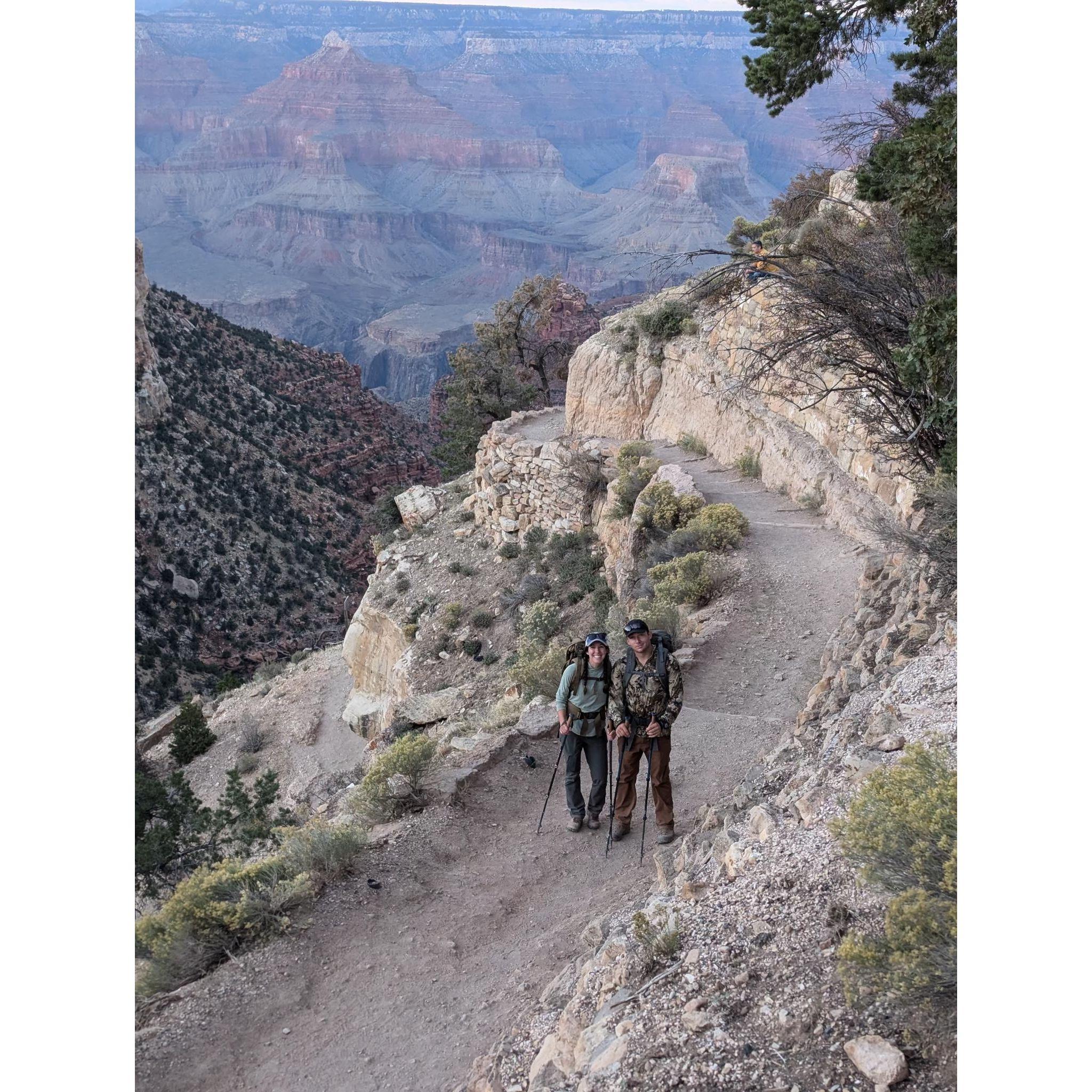 Cela's latest "Grand" idea - a 24 mile and 10,000 feet "short-cut" (she does it too)