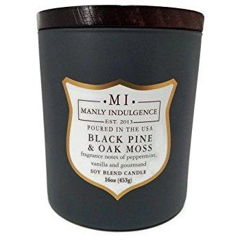 Manly Indulgence Black Pine & Oak Moss Soy Blend Candle - 16 oz