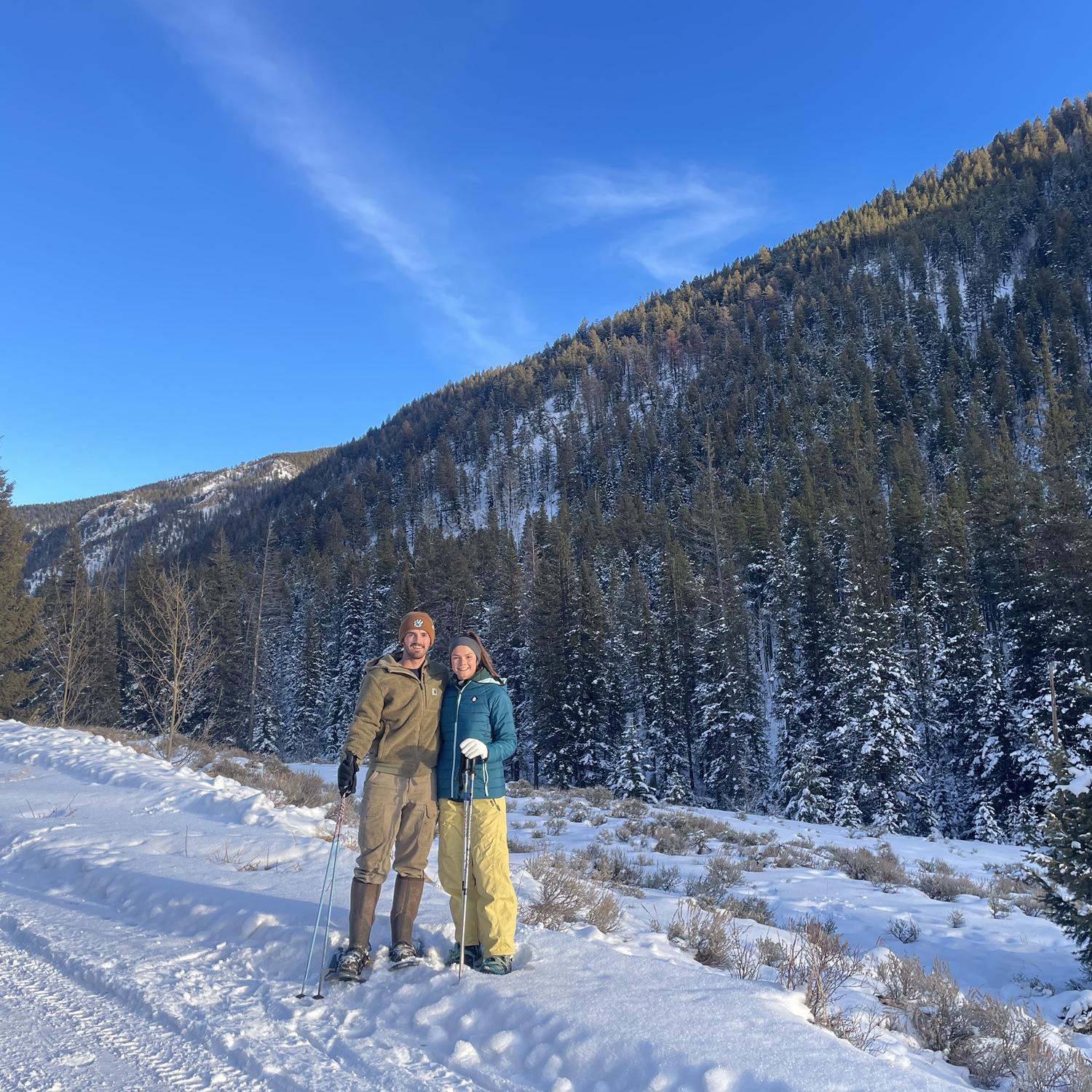 Snow shoeing in CO