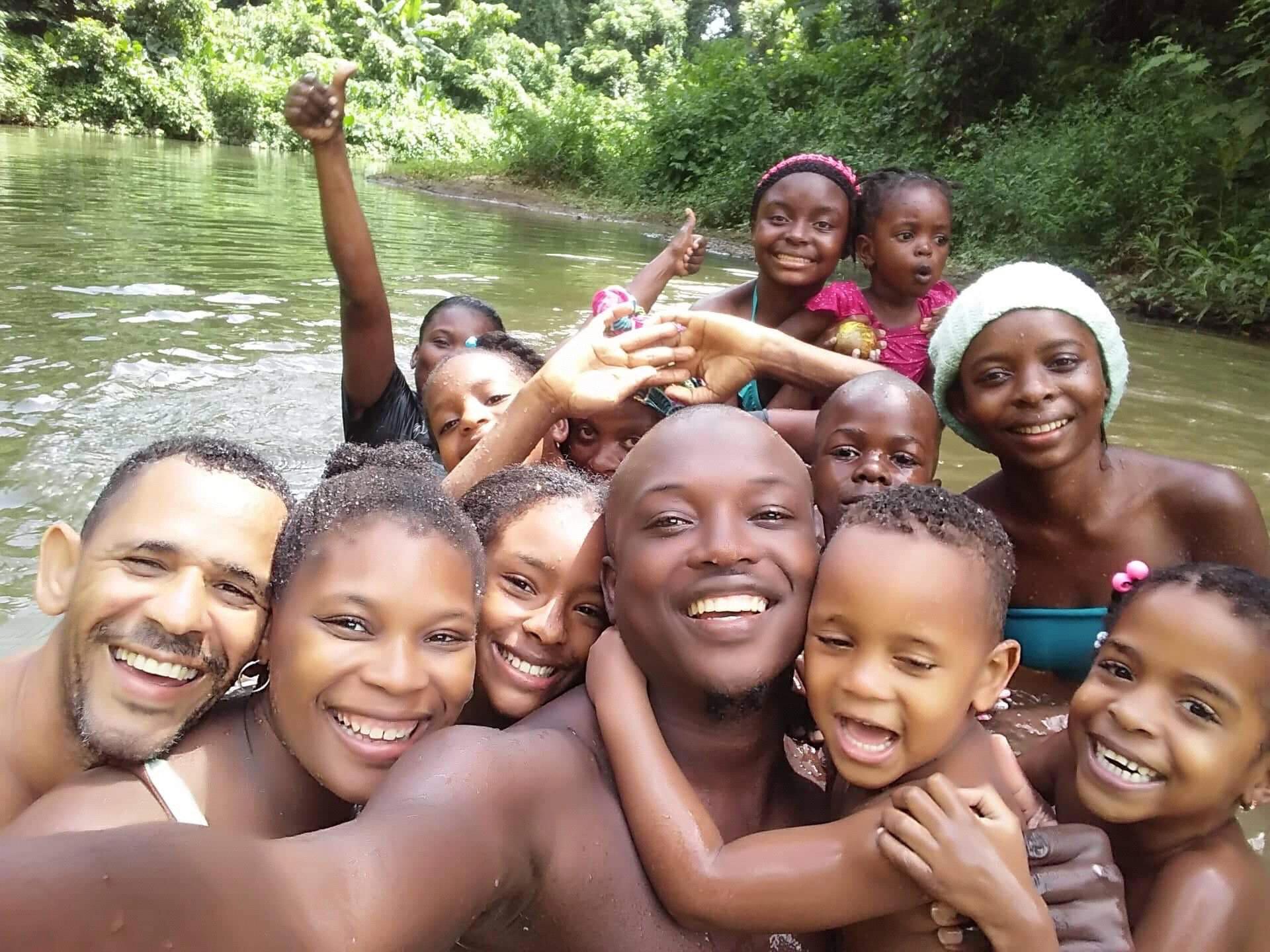 Family river fun