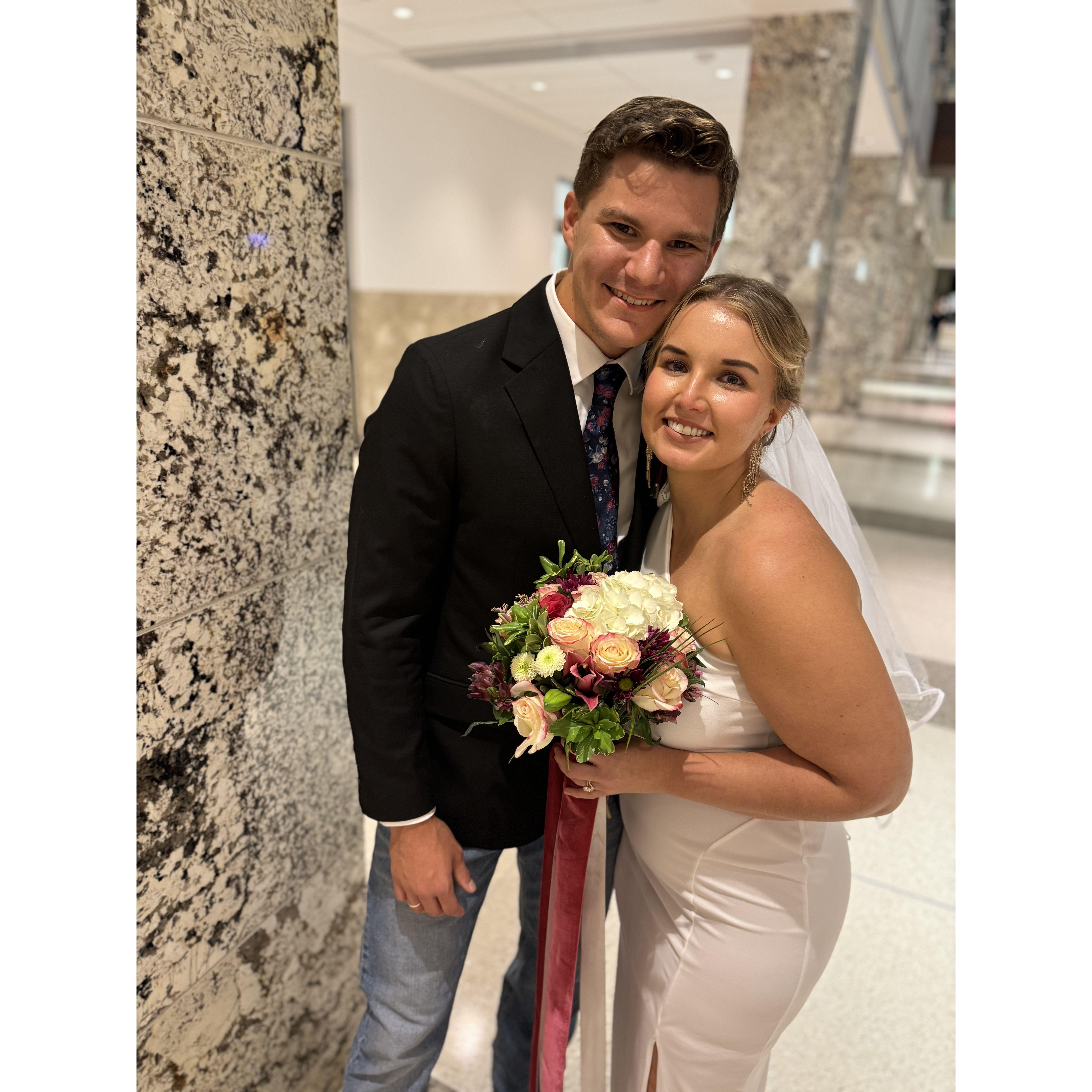 August 30, 2024: Anna & Jaiden married at the Wake County Justice Center in Raleigh, North Carolina.