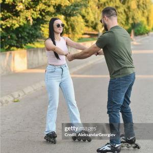 His and Her Rollerblades