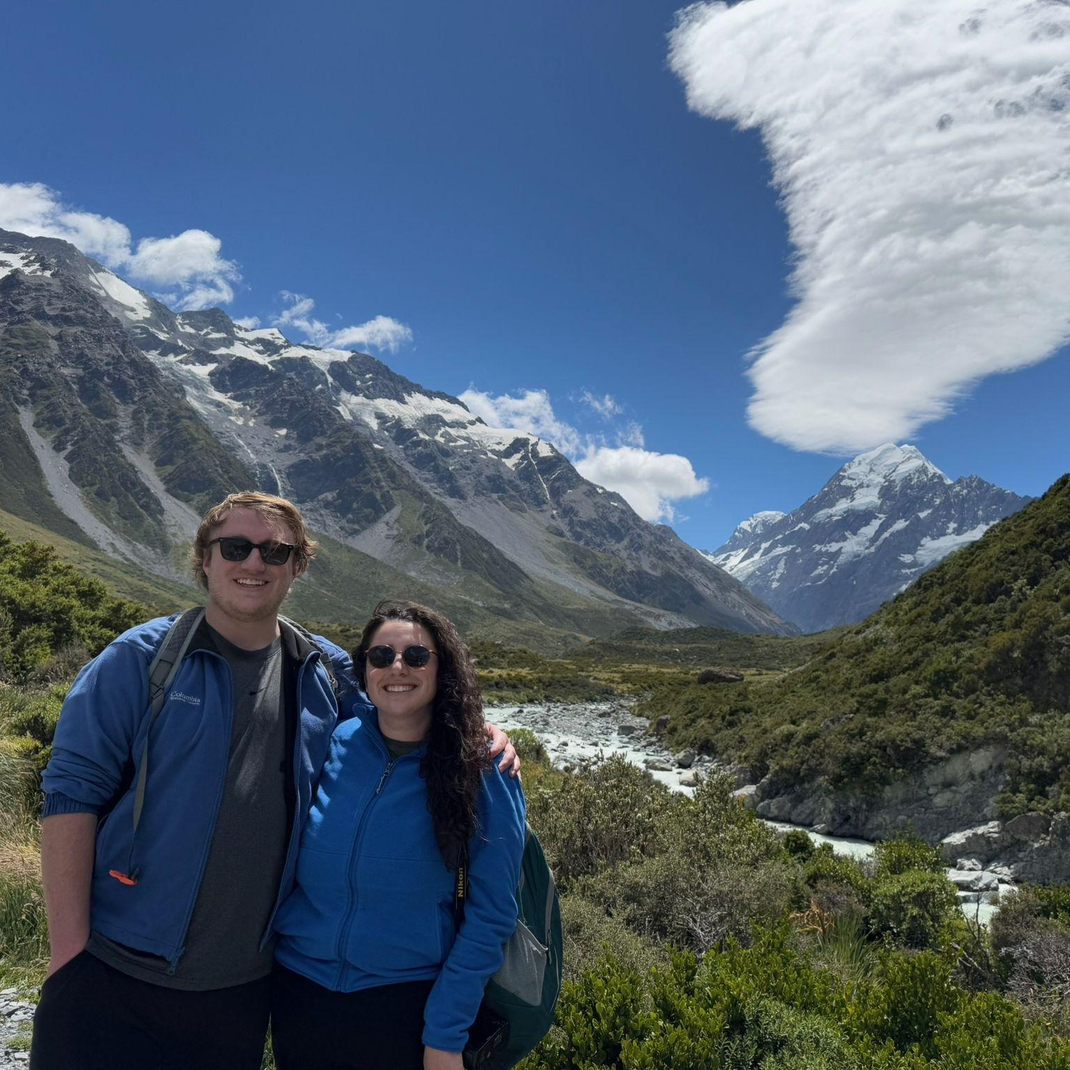 Hooker Valley in Aoraki/Mount Cook, New Zealand.
