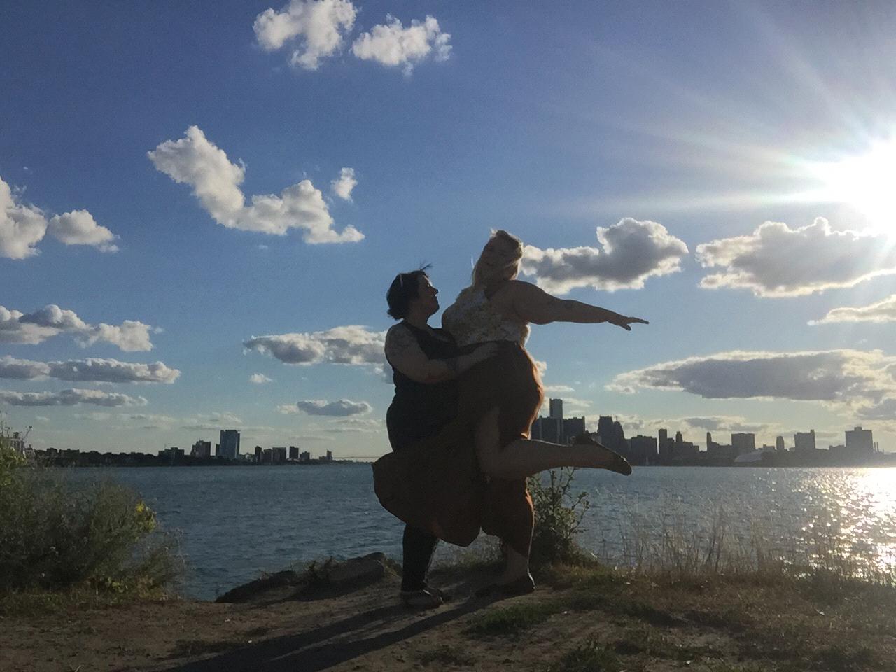 Getting tossed around in the wind on Belle Isle
