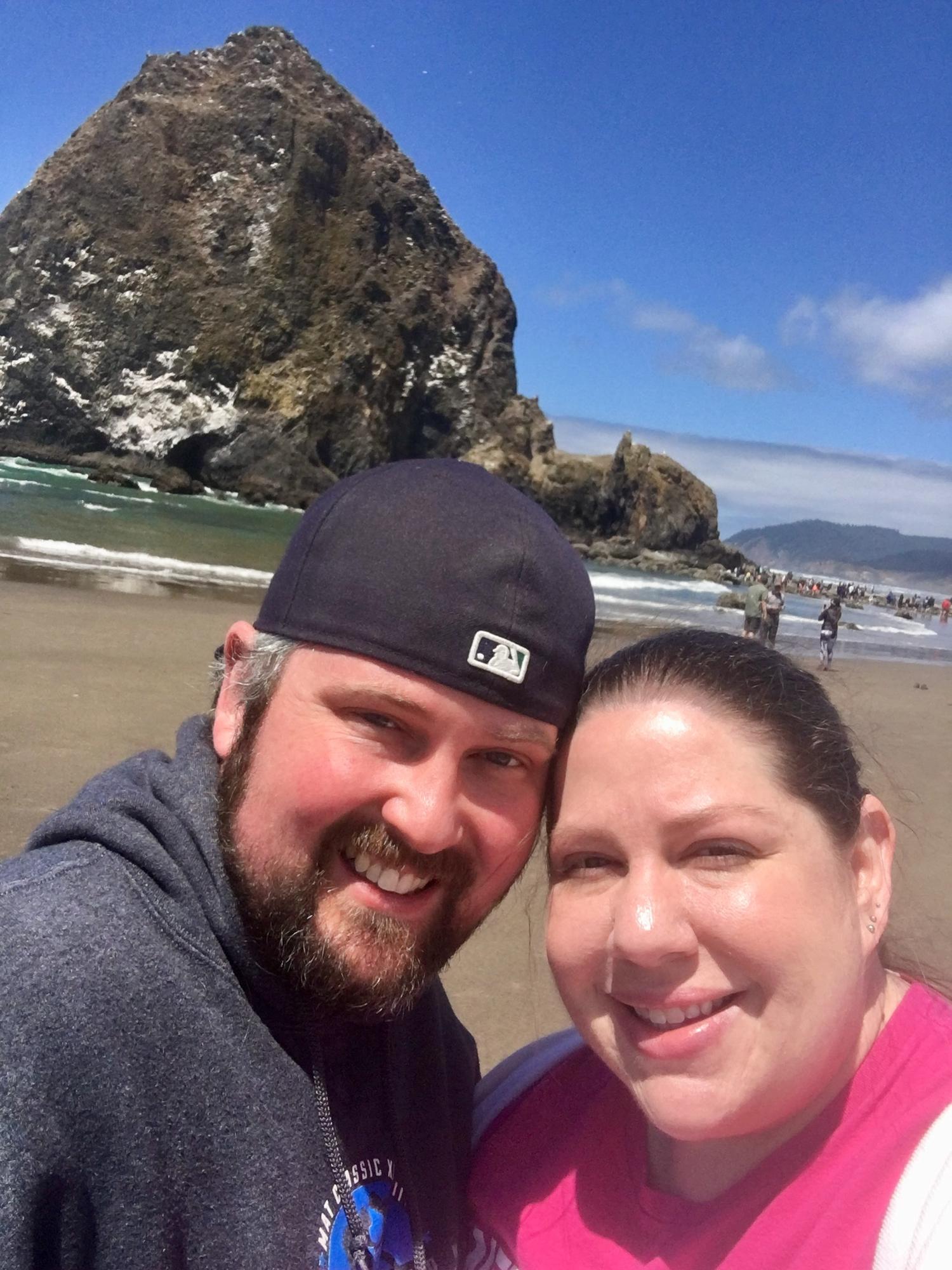 Melissa’s first visit to Haystack Rock, a long-standing summer favorite of Zach’s family