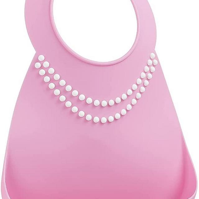 Silicone Baby Bib by ABBY&FINN, Baby Bibs for Girls,Waterproof, BPA Free Silicone, For Baby & Toddler, Baby Girl