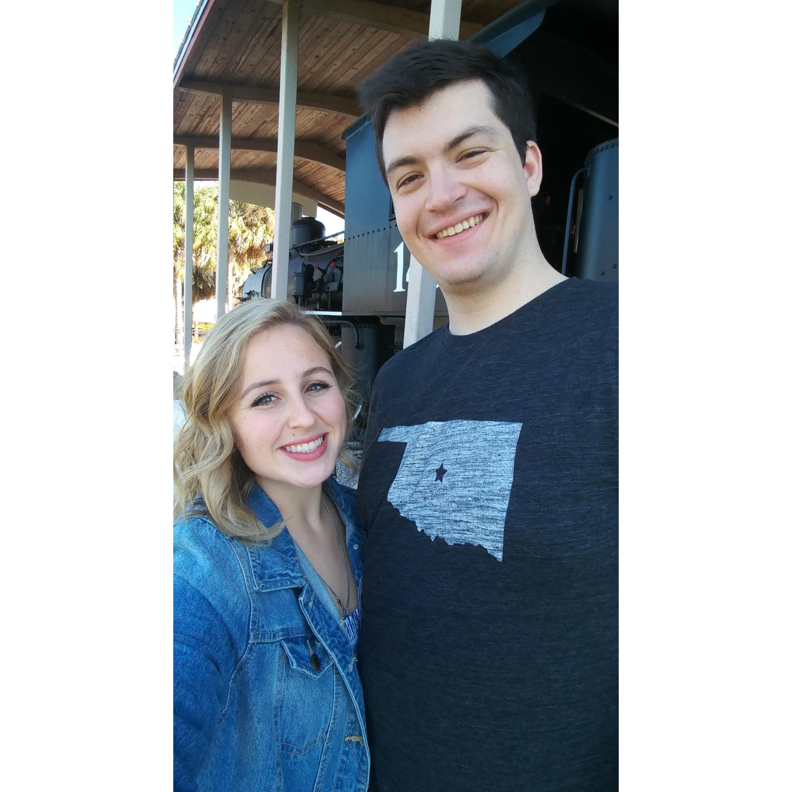 At the Railroad Museum!