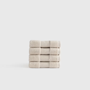 Classic Organic Turkish Cotton Washcloth (Set of 4) - Oat