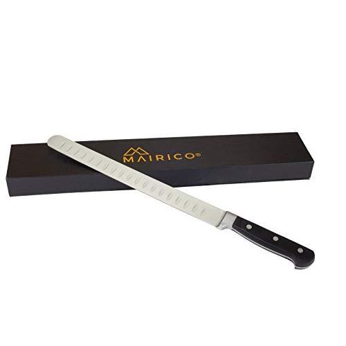 MAIRICO Ultra Sharp Premium 11-inch Stainless Steel Carving Knife - Ergonomic Design - Best for Slicing Roasts, Meats, Fruits and Vegetables