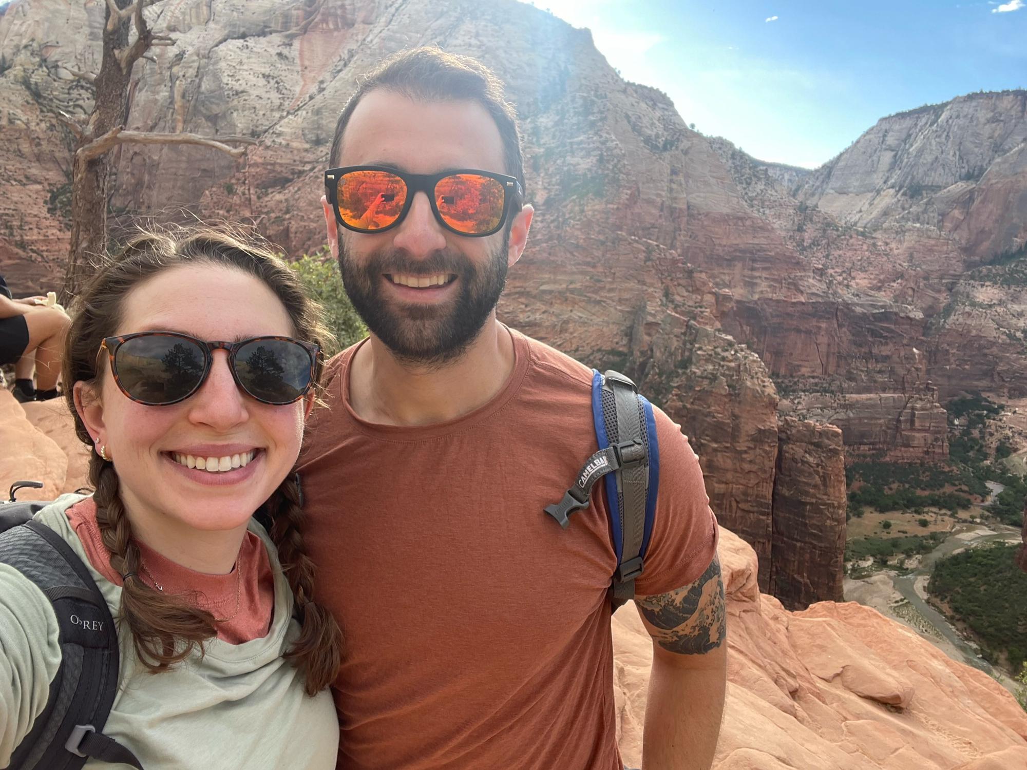 Zion National Park on top of Scout's Lookout