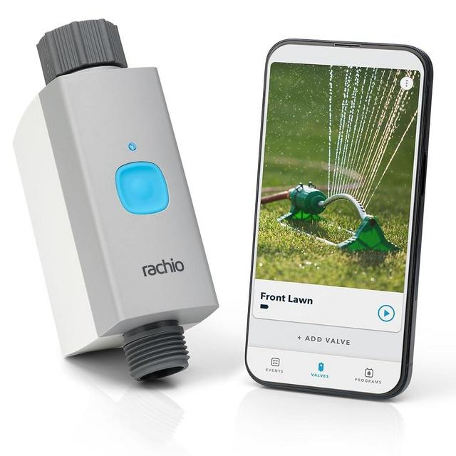 Rachio Smart Hose Timer with WiFi Hub for Outdoor Watering | Easy Faucet Install, Automate Water & Sprinkler Schedules for Lawn, Garden, & Yard Care.
