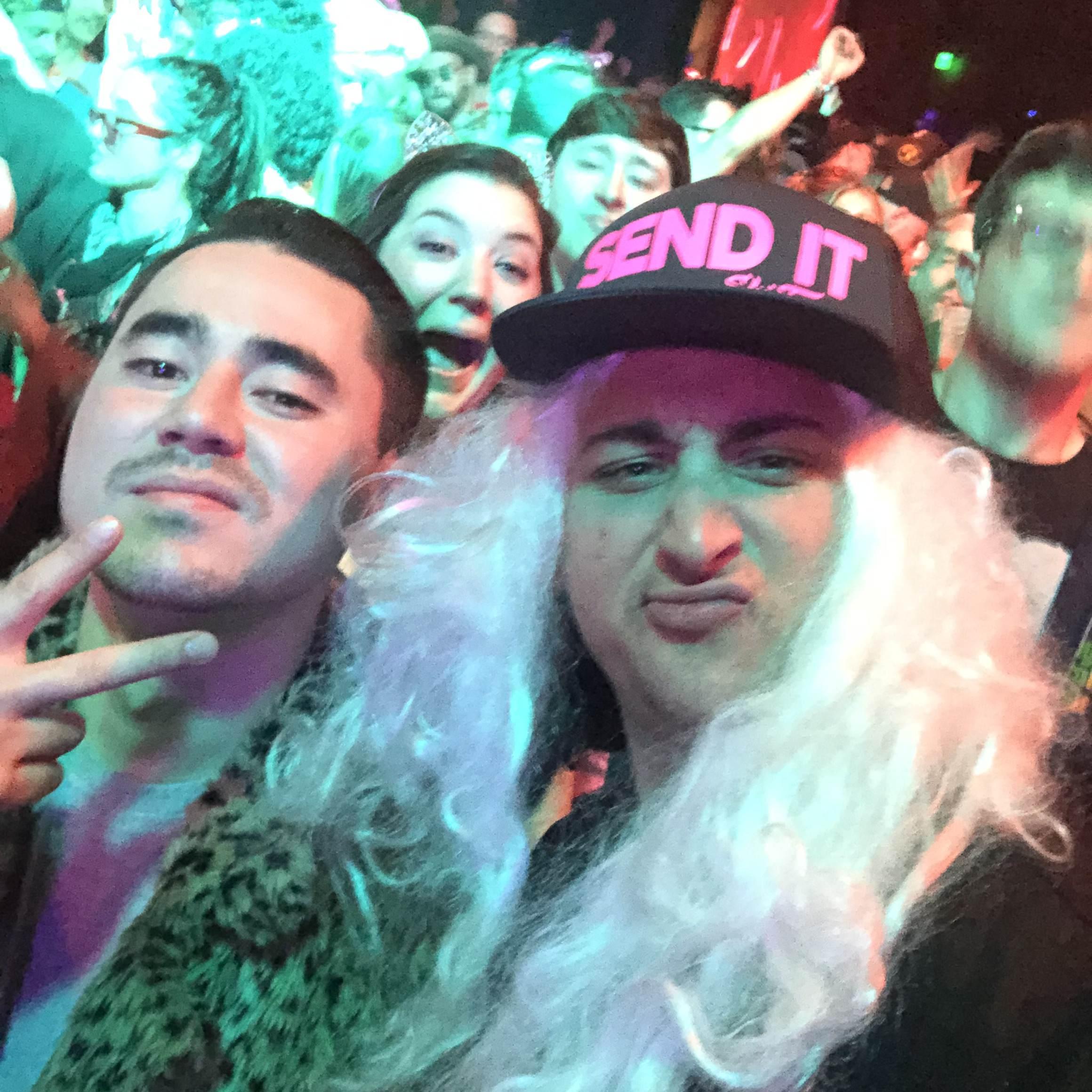 Outside Lands! The guy in the "SEND IT" hat is our Officiant and Garrett's best friend, Taylor