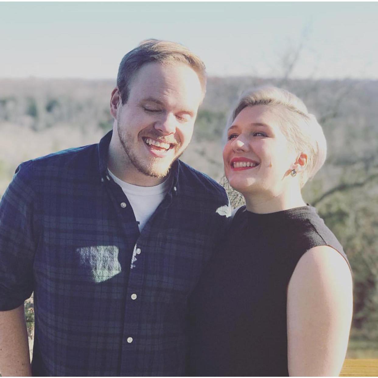 We set the date for our wedding at Kayla's parents' home last November.