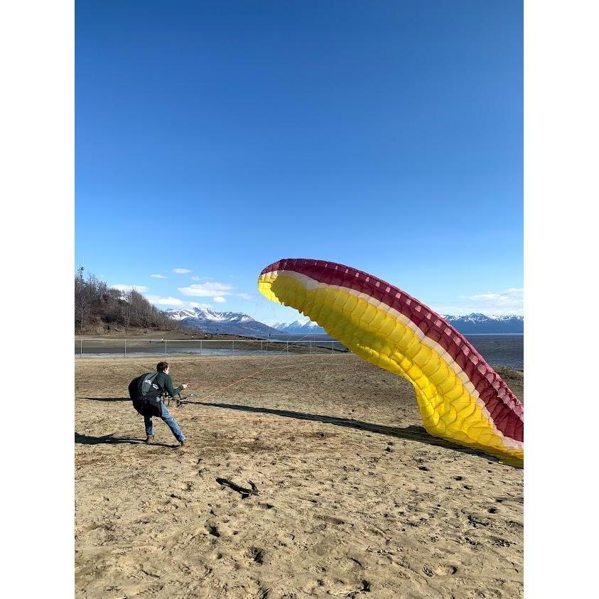 Paragliding at the sand dunes in Anchorage!