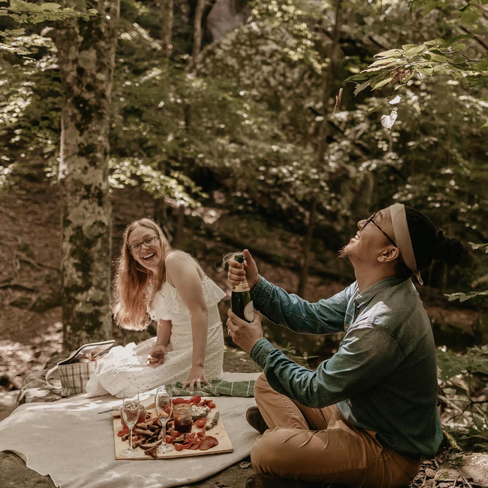 Our engagement shoot at Glory Hole Falls. We had our first date here!