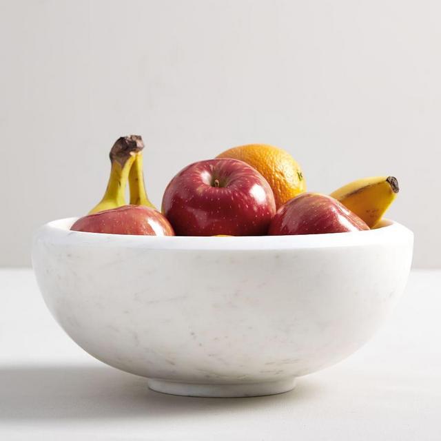 White Marble Fruit Bowl