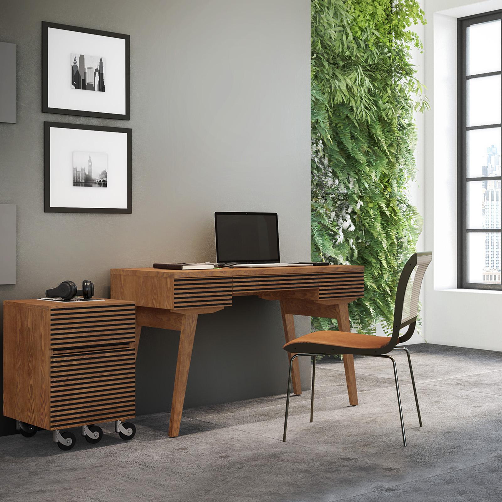 【5/27まで！】MOCHA M DESK ナチュラルウッド Bush Business Furniture Series C 66W x 30D Office Desk