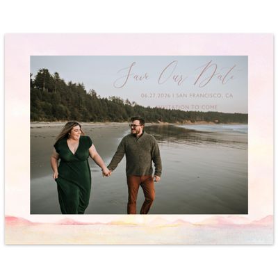 Soft Pink Wedding Digital Save the Date - Andalusia Photo