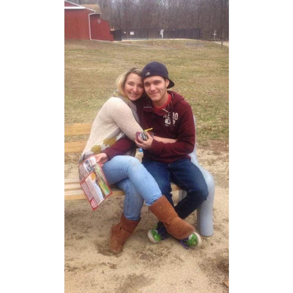 Our first picture as a couple