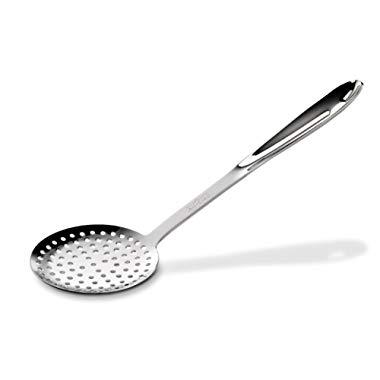 All-Clad T108 Stainless Steel Skimmer Kitchen Tool, 13-Inch, Silver - 8700800652