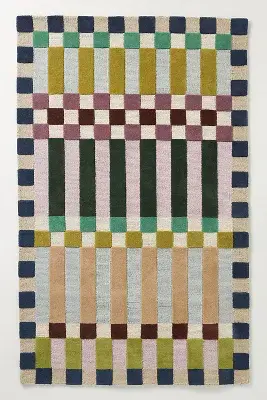 Hoxton Wool Tufted Checkered Rug