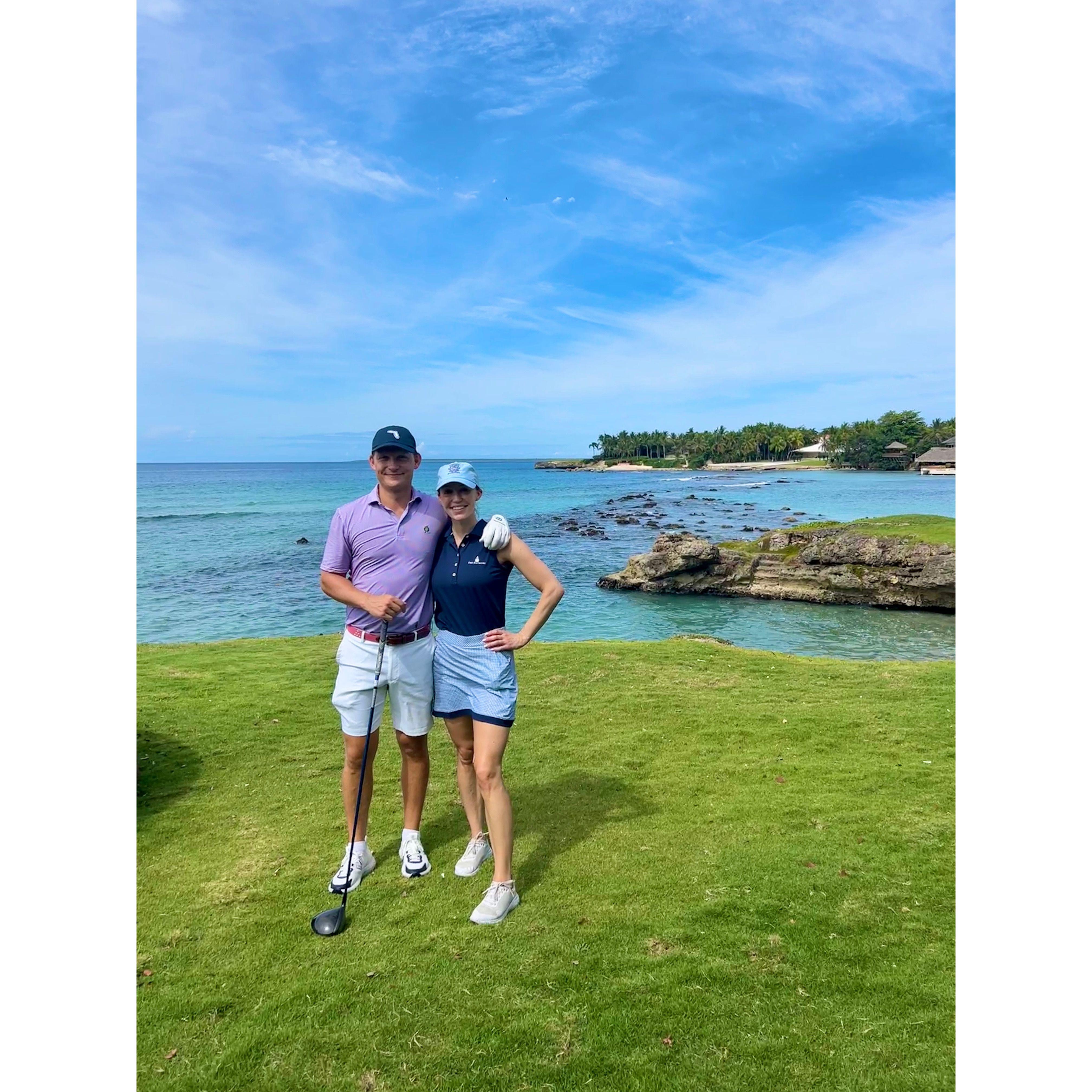 Golfing at Teeth of the Dog in Dominican Republic
