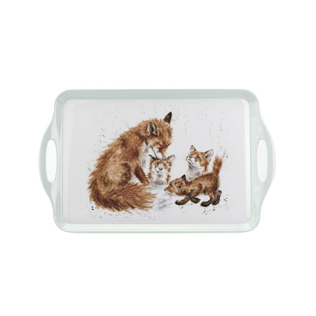 Wrendale Designs Large Handled Melamine Tray - The Bedtime Kiss