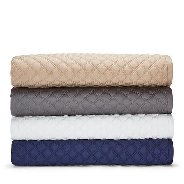 Hudson Park Collection Double Diamond Coverlet, King in Charcoal - 100% Exclusive