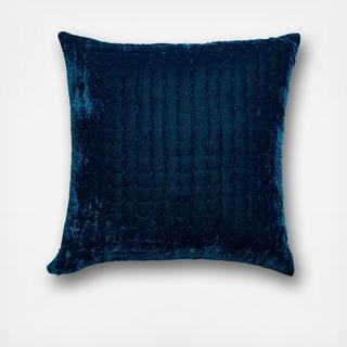 Luminous Quilted Velvet Euro Pillow