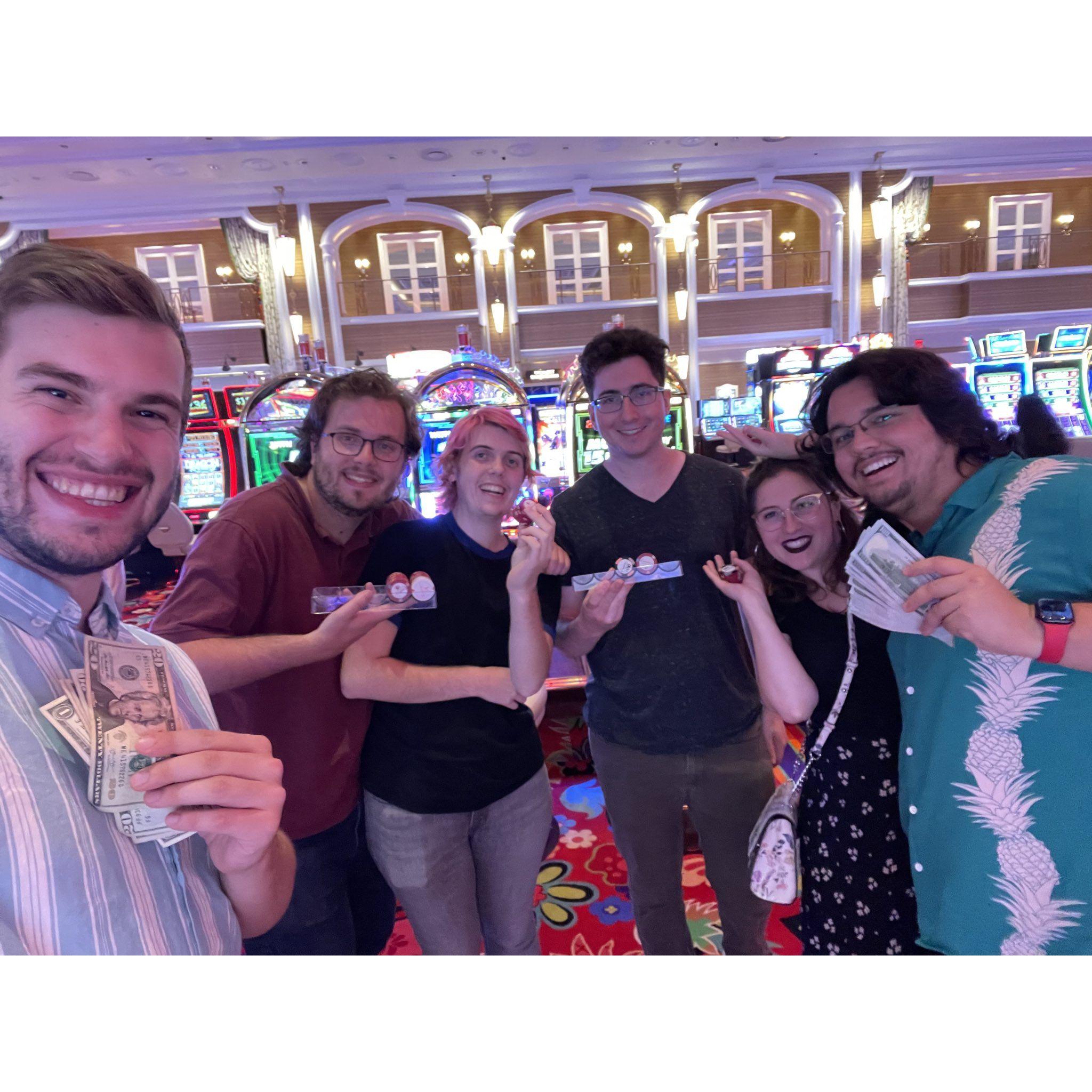 Winning big at the casino