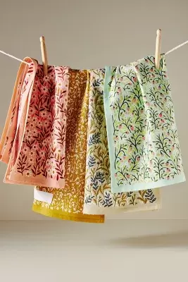 1canoe2 Roadside Blooms Kitchen Towels, Set of 4