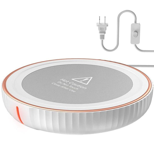 House Gem Large Candle Warmer Plate,Cup Warmer for Desk - Electric Coffee Mug Warmer,Wax Candle Warmer,Candle Jar Warmer,Ideal Gift for Heating Coffee, Beverage, Milk, and Tea(White)
