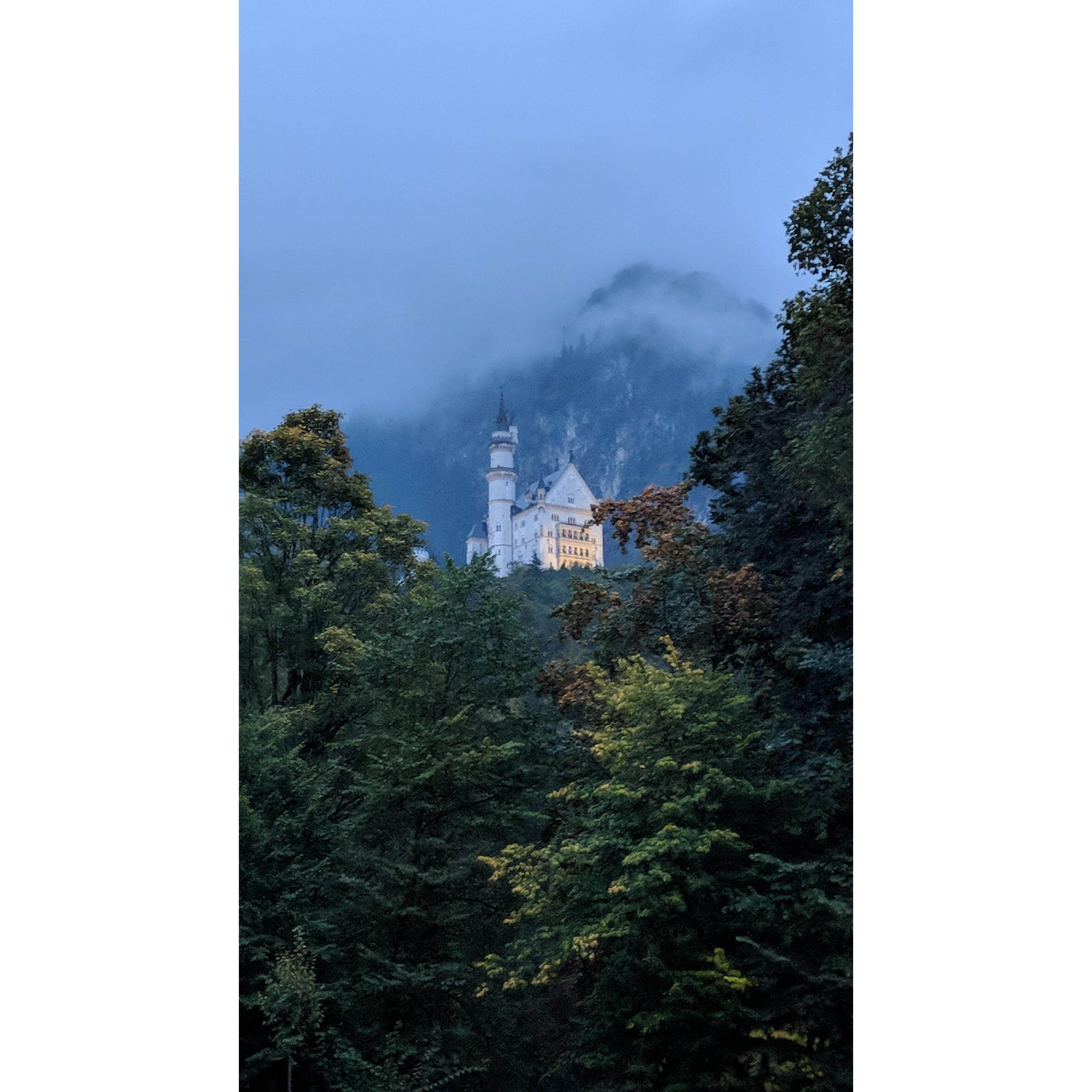 This was taken after walking down that hill. Castle Neuschwanstein in Germany
