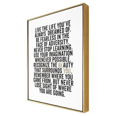 Be You Framed Canvas 16"x20" - Threshold™