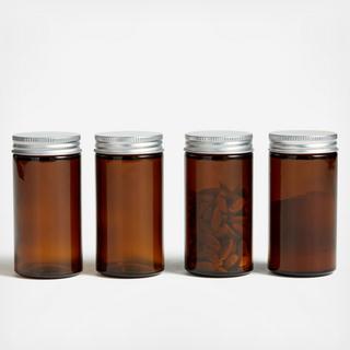 Amber Spice Preserving Jars, Set of 4