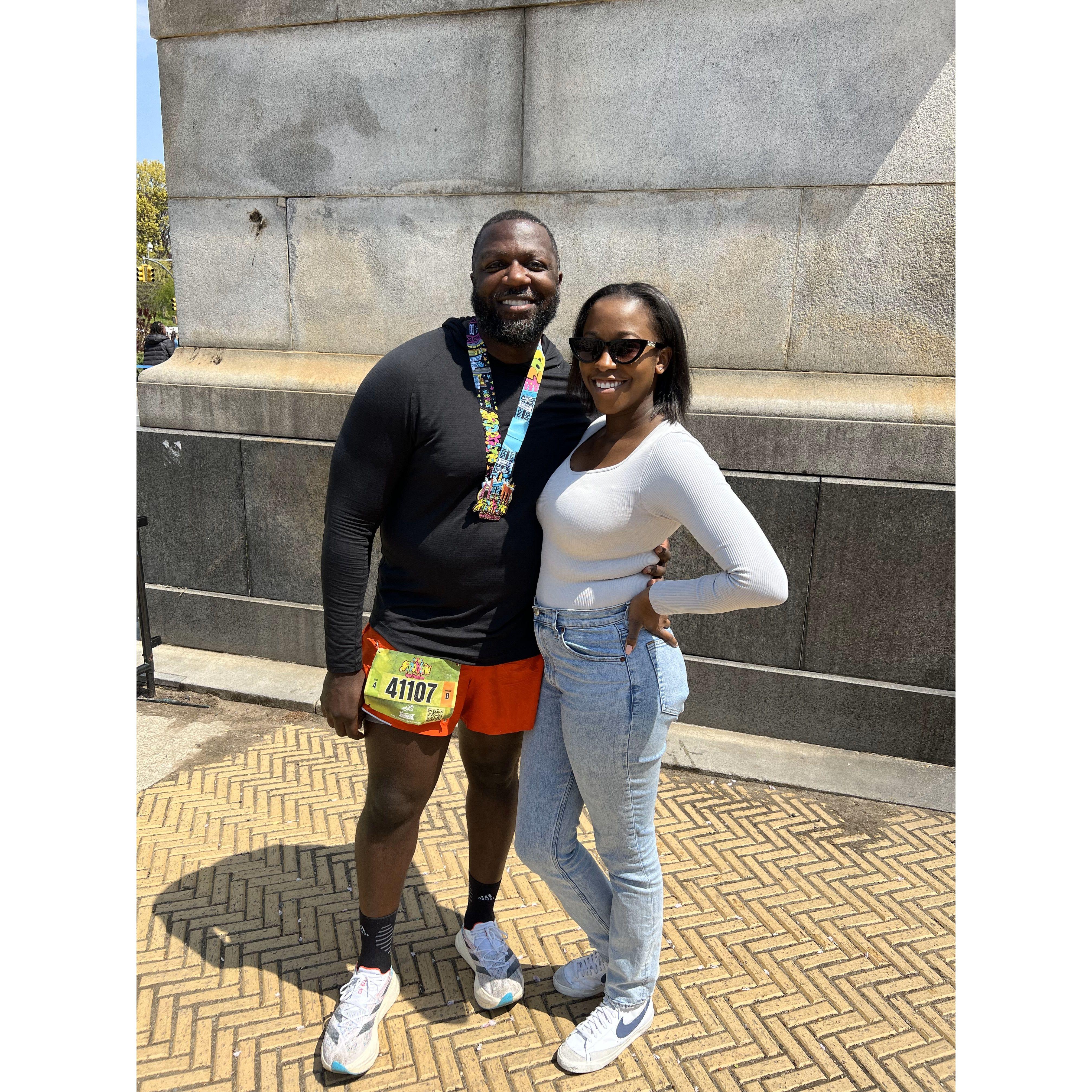 Post Mile's half marathon run