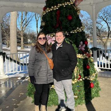 Graham's parent's winter wedding