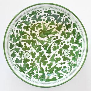 Arabesco Green serving bowl — 12 inches
