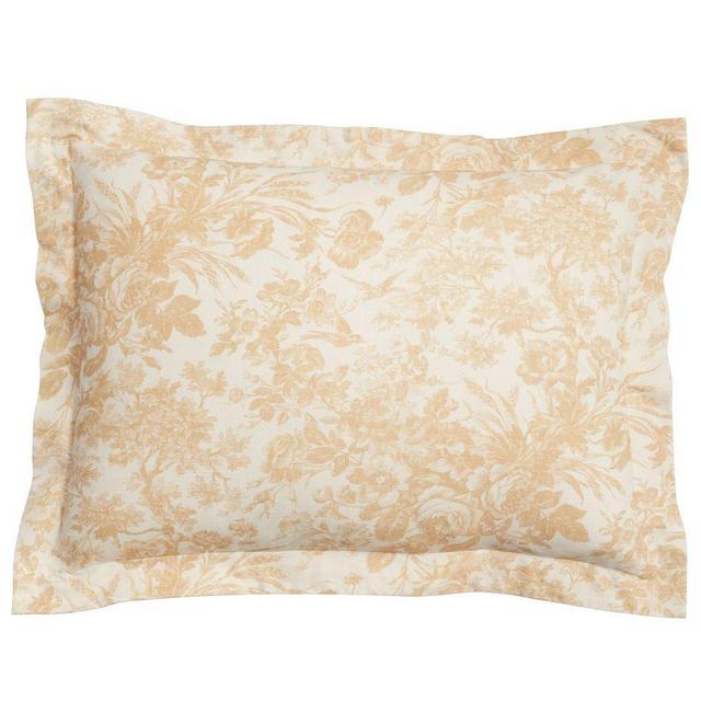 Sorrel Toile Shams, Standard, Harvest Gold, Set of 2