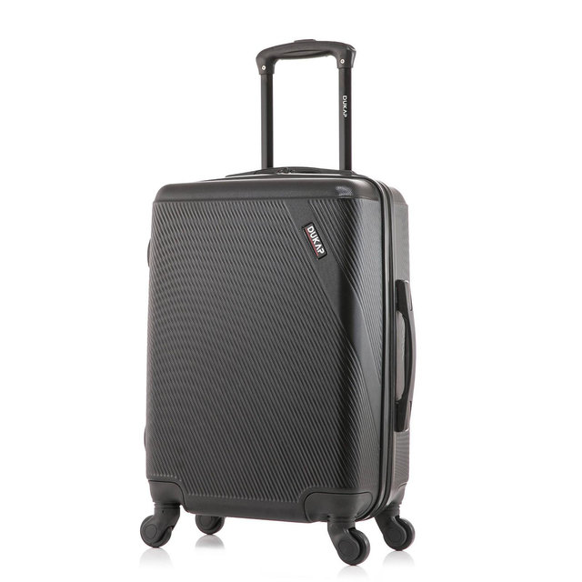 DUKAP Discovery Lightweight Hardside Carry On Spinner Suitcase - Black