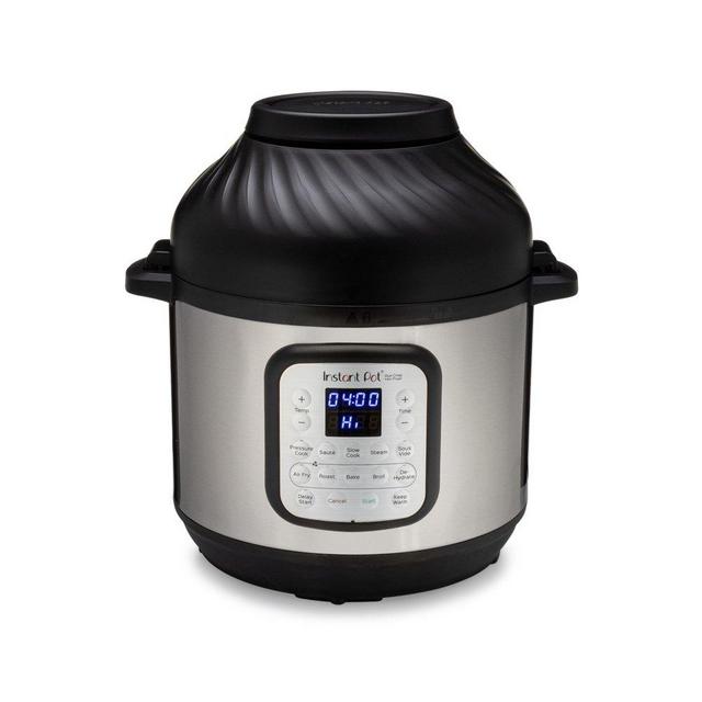 Instant Pot Duo Crisp and Air Fryer, 6 Quart 11-in-1 One-Touch Multi-Use Programmable Pressure Cooker with Air Fryer Lid