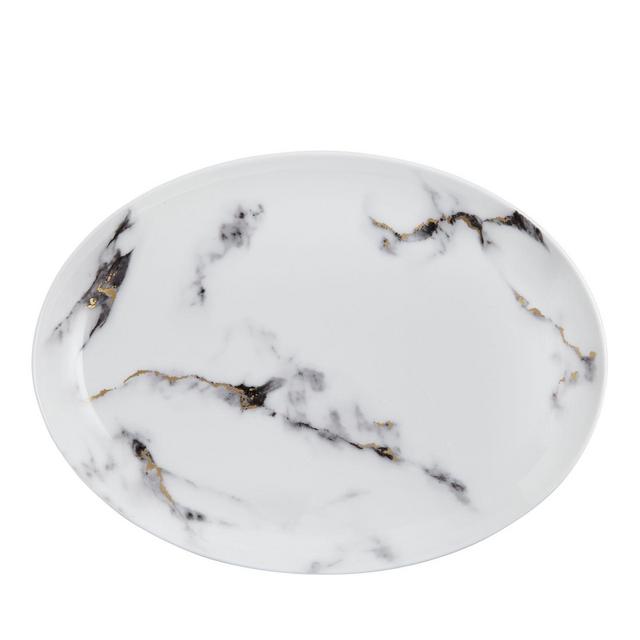 Prouna Marble Azure 14" Oval Platter