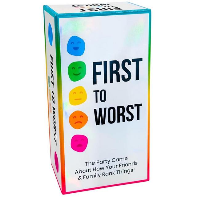 FIRST TO WORST Party Game - The Card Game About How Your Friends and Family Rank Things - for Kids, Tweens, Teens, College Students, Adults, Families, Groups and Fun Parties with Polarizing Priorities