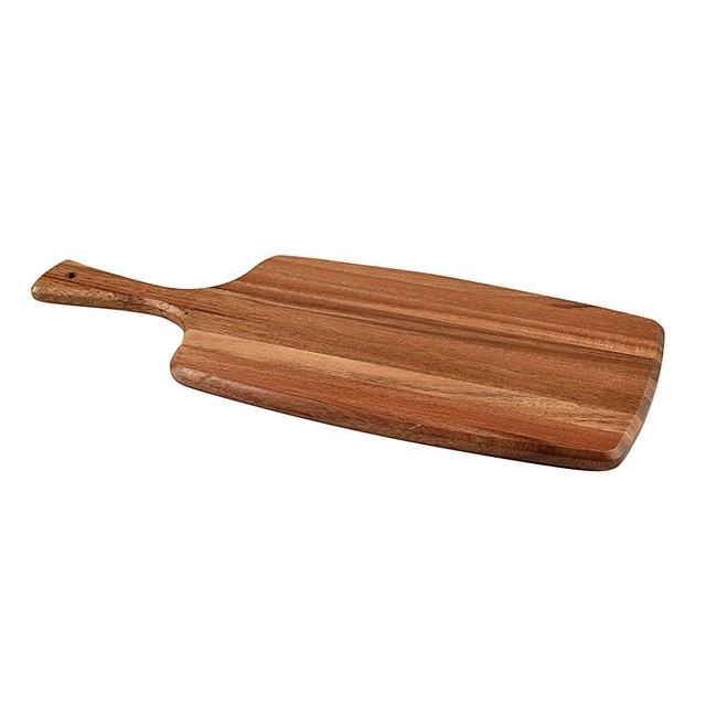 KARRYOUNG Acacia Wood Cutting Board - Wooden Kitchen Chopping Boards for Meat, Cheese, Bread, Vegetables &Fruits- Knife Friendly Kitchen Butcher Block，17 x 7 Inch