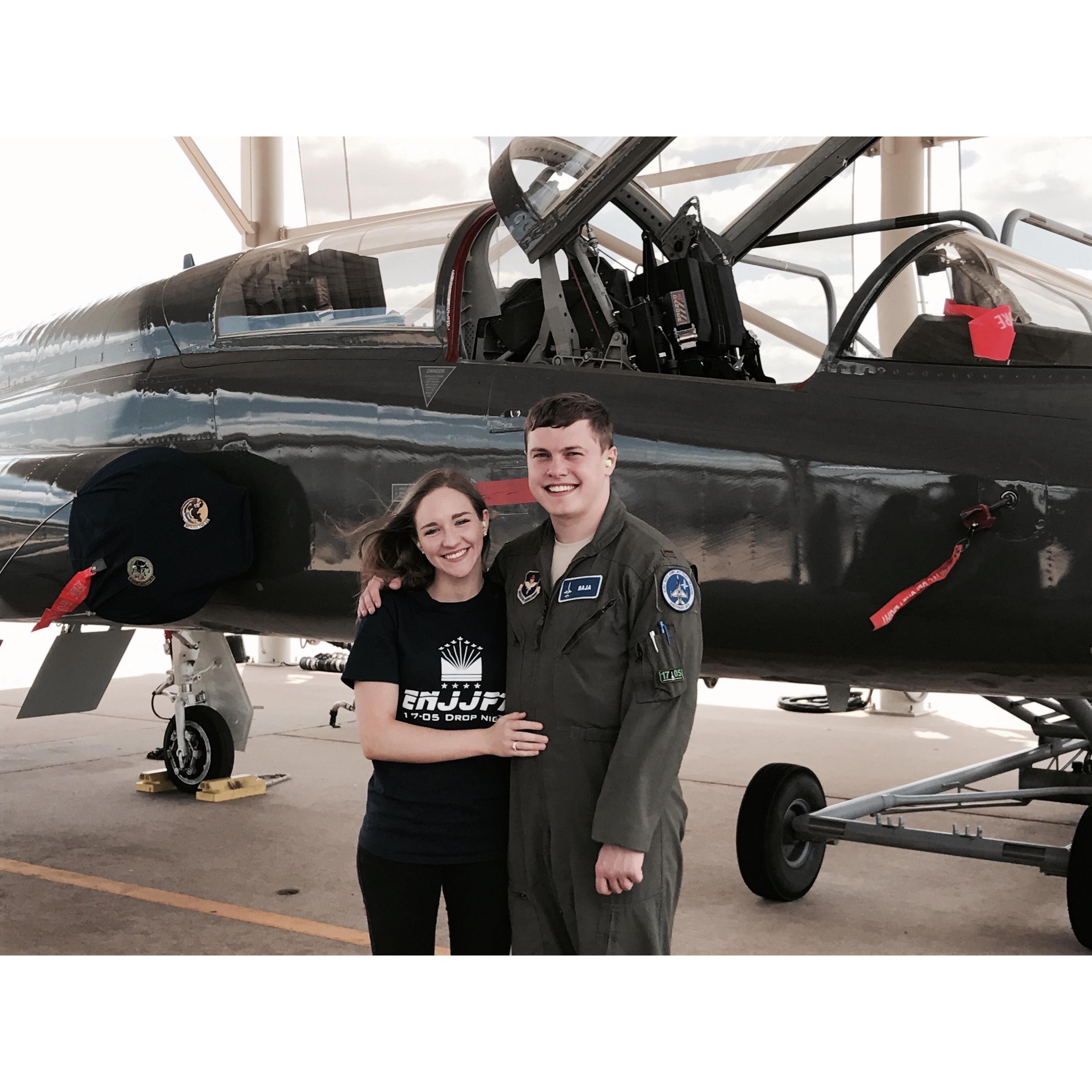 This was in Wichita Falls, Texas - when James was flying the T-38!