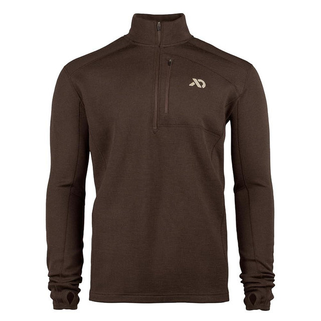 First Lite Men's Furnace Quarter Zip - Merino Wool Fleece Camo Hunting Long Sleeve, Insulated Midlayer, Hunting Gear For Men