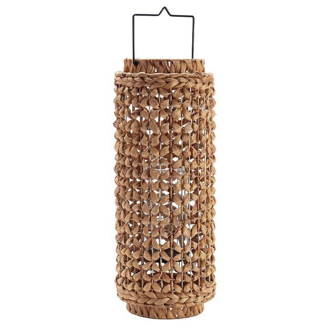 Waverly Woven Water Hyacinth Lantern, Natural, Large