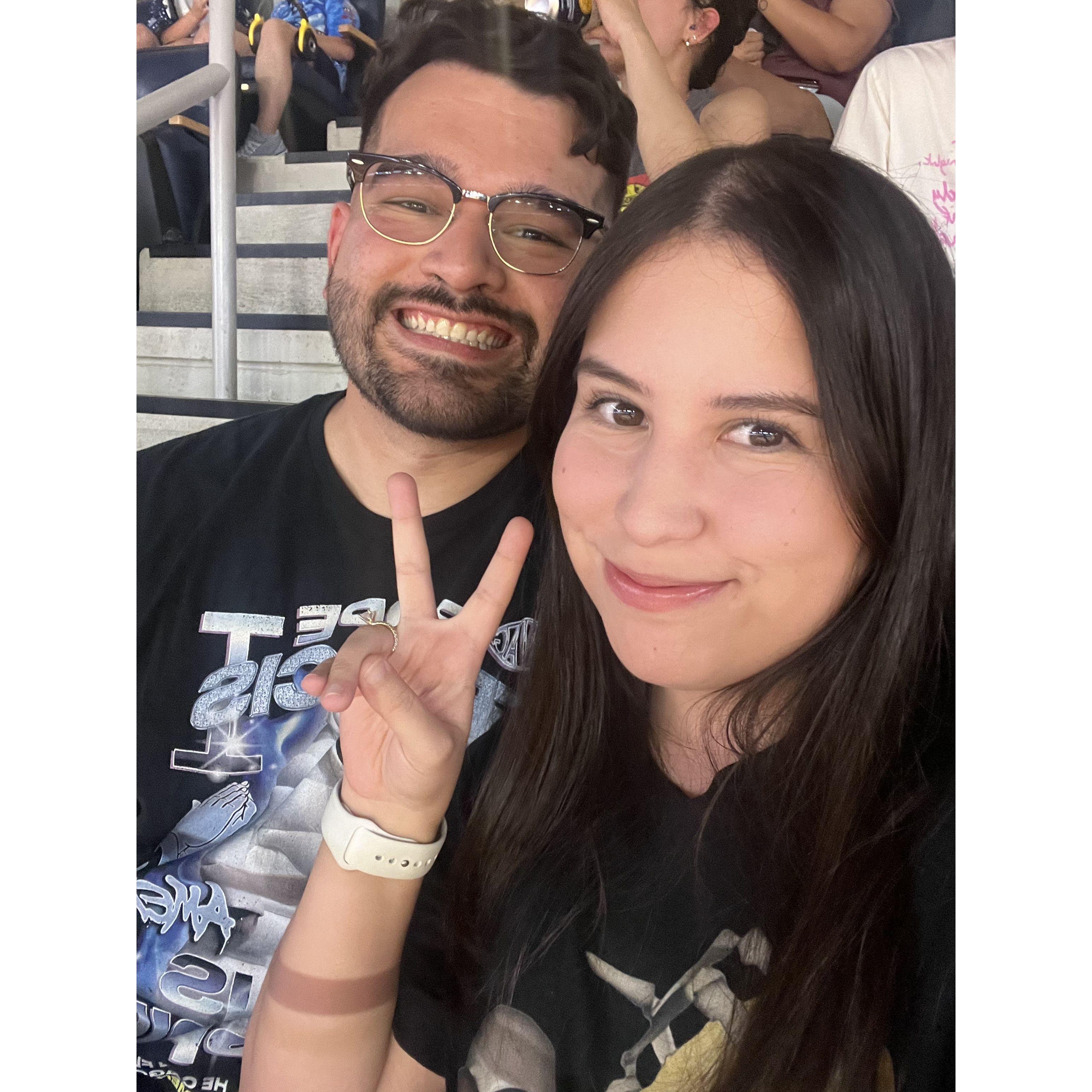 Raul planned date night, he chose Monster Jam