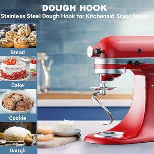 Stainless Steel Spiral Dough Hook for Kitchenaid Stand Mixer, 4.5 Qt - 5 Qt Tilt-Head Stand Mixer Attachments for Kitchenaid Dough Hook - Dishwasher Safe by Cofun